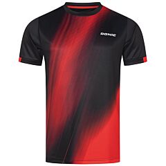 Donic T-Shirt Cream Black/Red