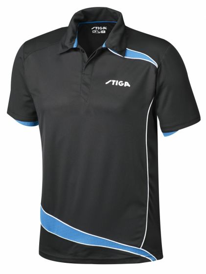 Stiga Shirt Discovery Black/Diva Blue | Dandoy Sports