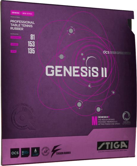Stiga Genesis S 2,0/2,2 mm  Schwarz Rot 