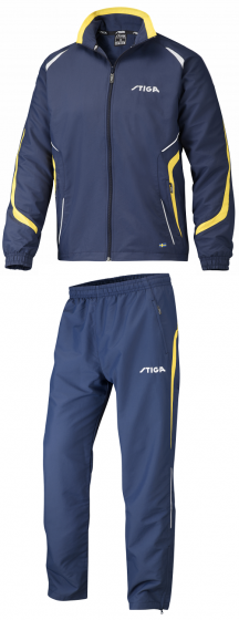 Stiga Tracksuit Elegance Navy Yellow Dandoy Sports