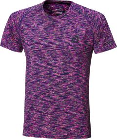 Andro T-Shirt Melange Multicolor Magenta/Darkblue