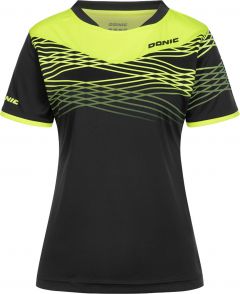 Donic Shirt Clash Lady Black/Fluo Yellow