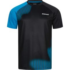 Donic T-Shirt Peak Black/Cyan