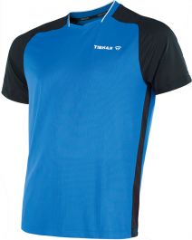 TIBHAR T-SHIRT CHECK blue  Tischtennis Trikot Badminton Tischtennis T-Shirt 