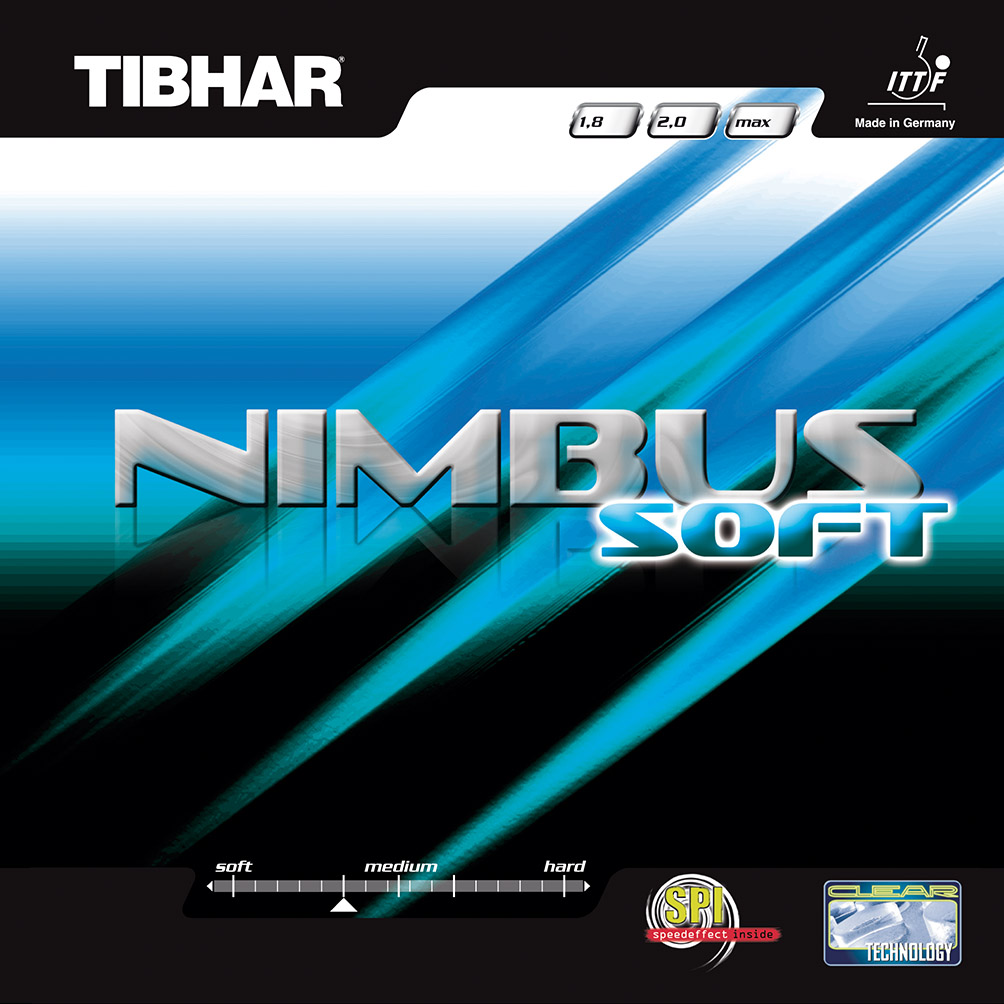 Rivestimento Offensivo Tibhar Nimbus Sound - Rivestimento Da Tavolo Da Tennis Super Efficace Tibhar Nimbus Soft